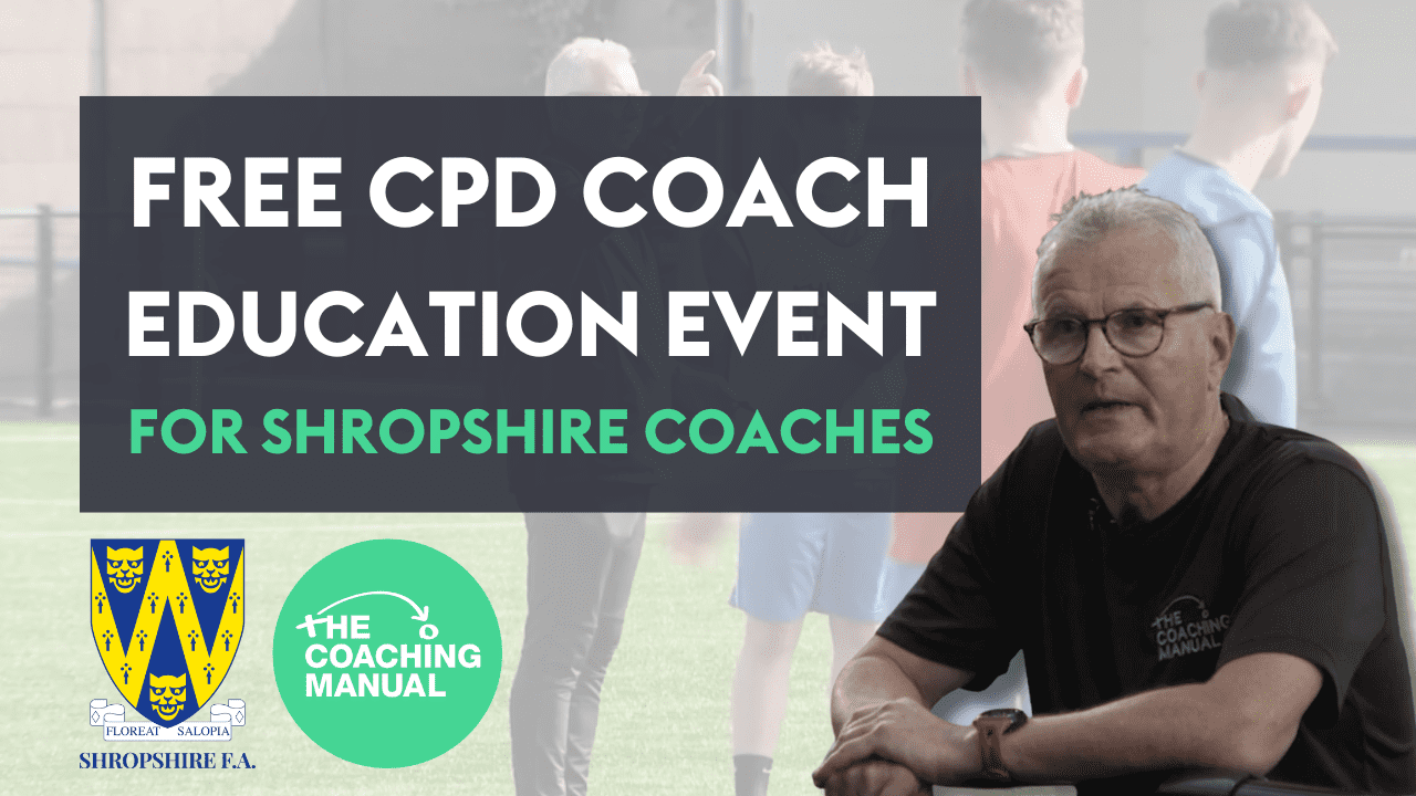 We're hosting a CPD coach education event with Shropshire FA