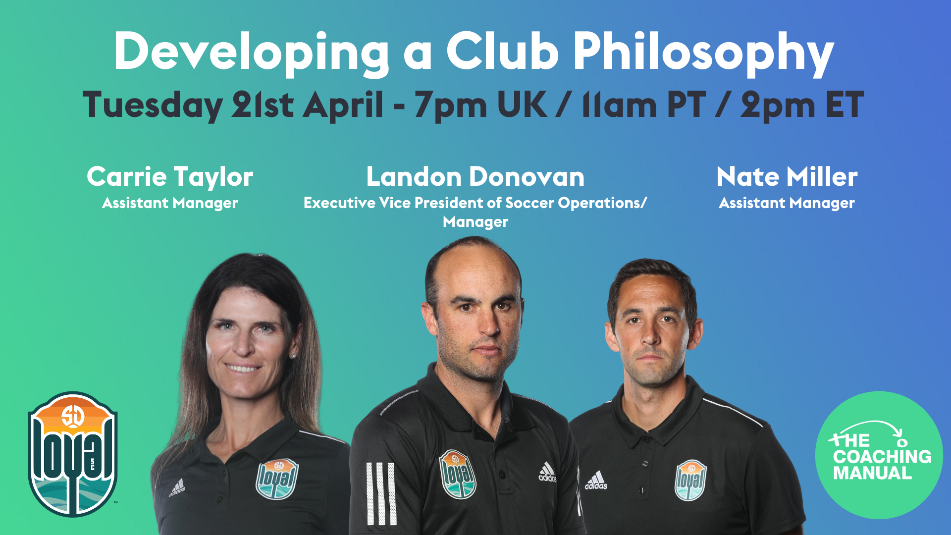 TCM webinar panellist Landon Donovan