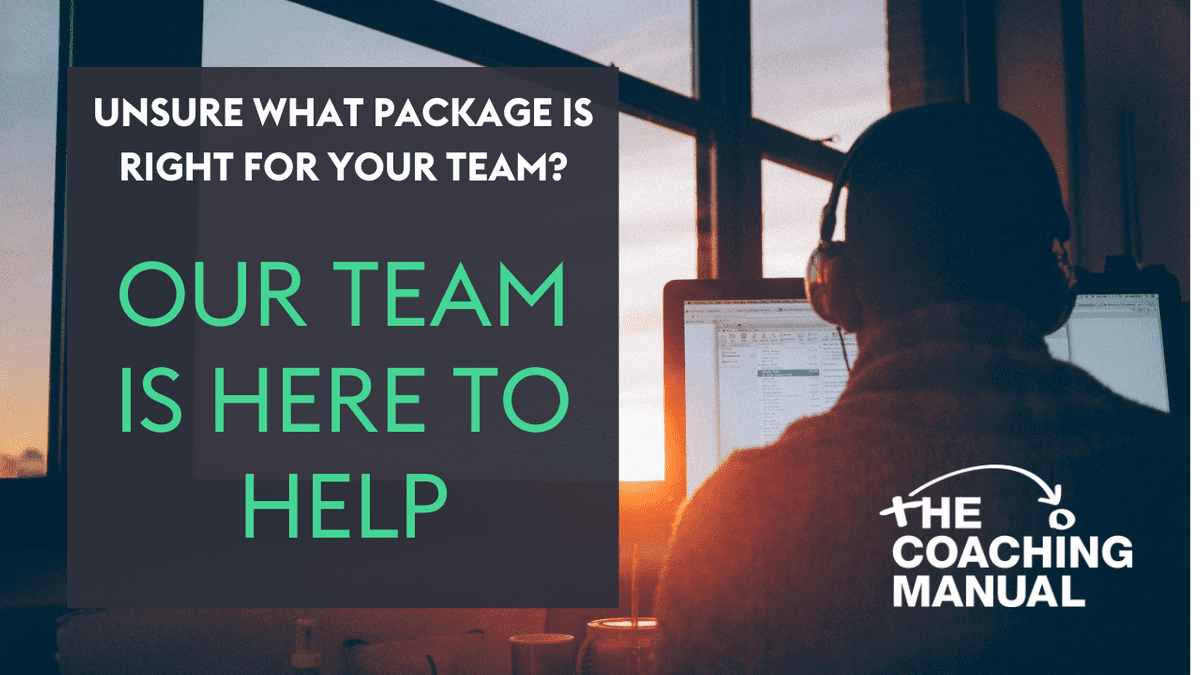 We can help you hit the ground running with The Coaching Manual